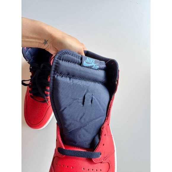 NIB 2015 NIKE Air Jordan 1 Retro High OG David Letterman Red Sneakers, Size 10.5 - Picture 7 of 16